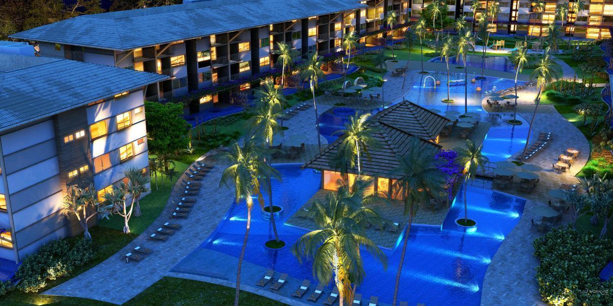 La Fleur Polinésia Residencial Resort novo lançamento na Beira Mar de muro alto