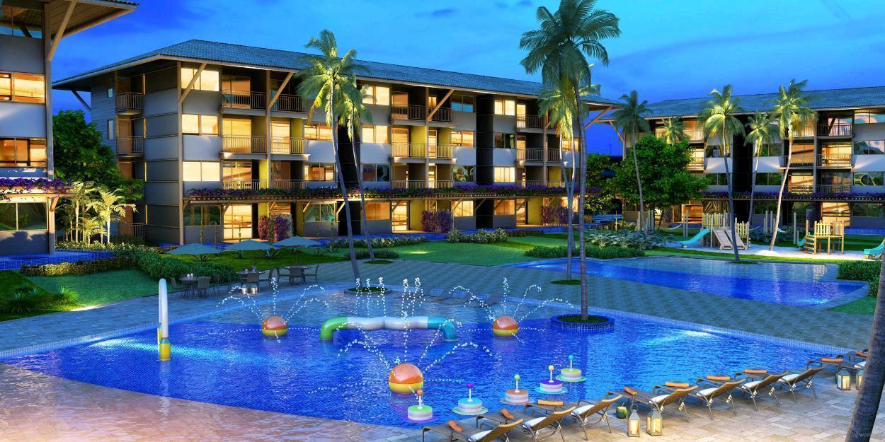 La Fleur Polinésia Residencial Resort novo lançamento na Beira Mar de muro alto