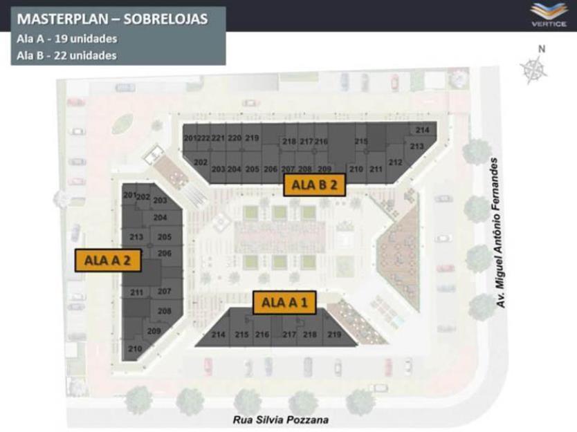 sala no Vertice Mall e Office unidade 128 com 27,33m e c/ jiral com 13,42m totalizando 40m