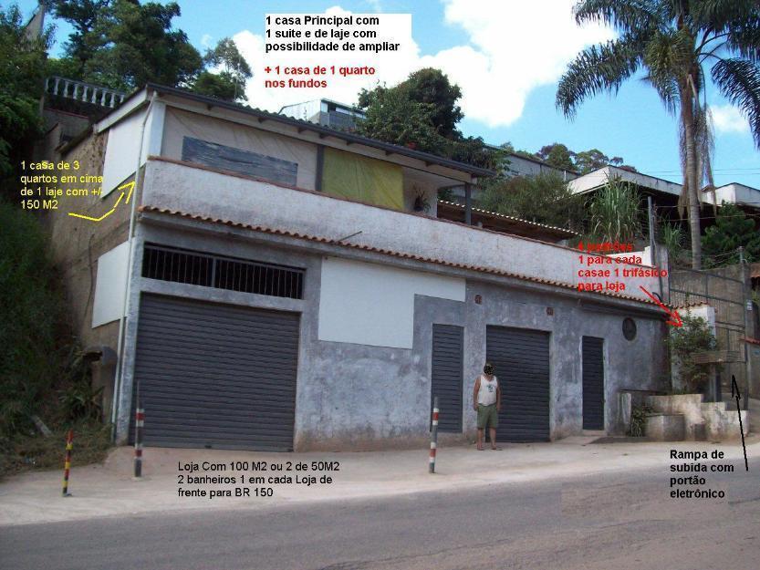Loja na Beira do Asfalto com casa de 3 quartos + Possibilidade de fazer 2 casas