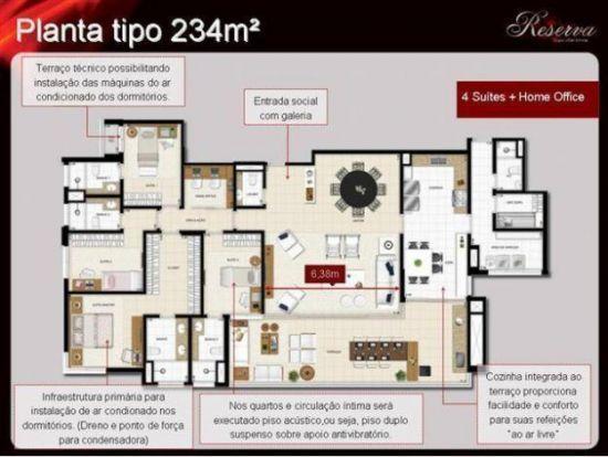Reserva apartamento pronto 234 e 304 m2- 5.500 m2 qualquer unidade- espaço cerâmica-scs