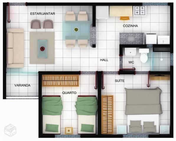 Passso Apartamento Vilage do Bosque 3 com Varanda