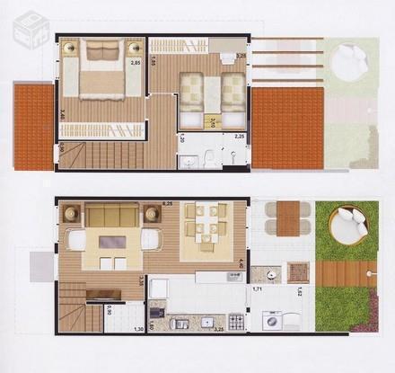 Casa pronta pra morar com 2 dormitórios em Hortolâ