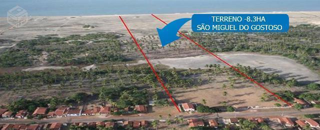 Terreno beira mar Sao Miguel Do Gostoso 8,3 hect
