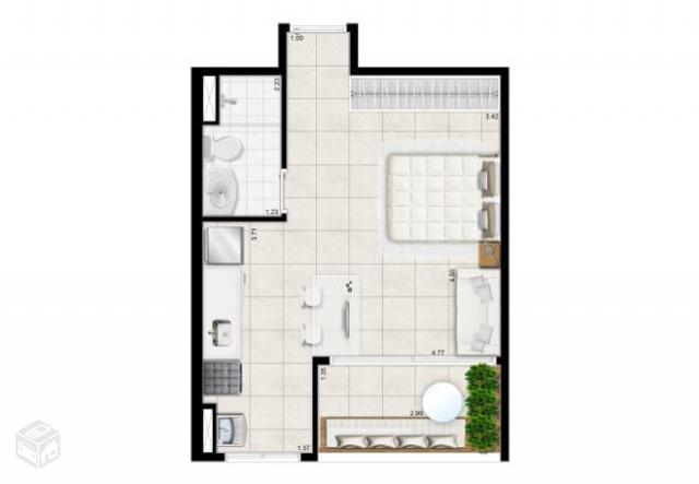 Apartamento Studio 33 m² Brooklin New Age