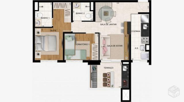 Apartamento com 68 m² Bairro Planejado Guarulhos
