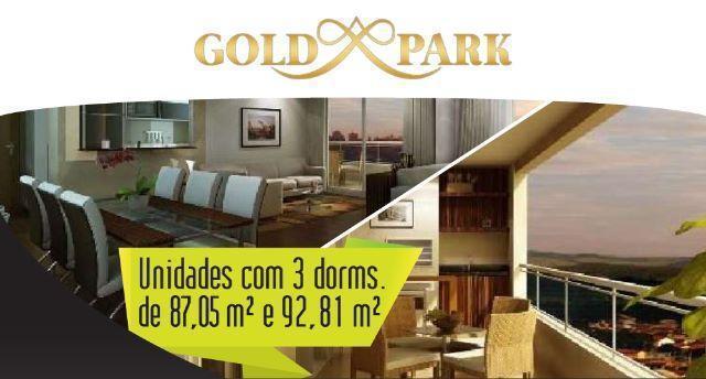 Parque Industrial - Aptos 3 dorms sendo 1 suíte, 92 m² e 02 Vagas - Gold Park