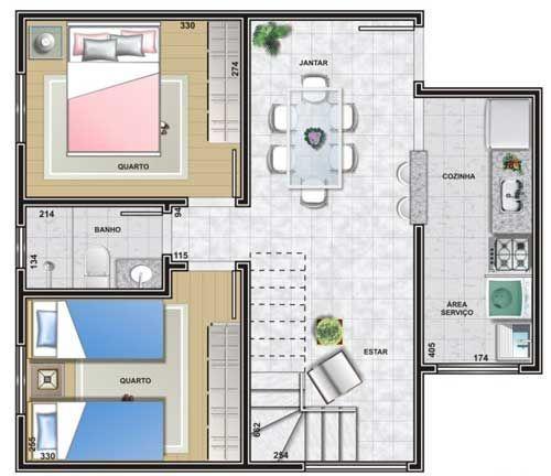 Apartamento cobertura/ duplex , 2 quartos em condominio fechado