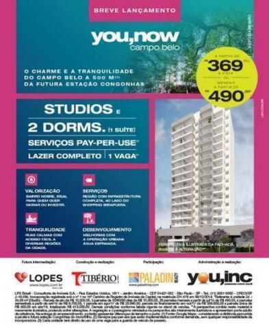 You Now Campo Belo Projeto Apartamento Lançamento Quartos 1 à 2 Suites 1