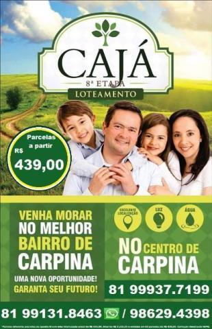 Tenha seu terreno no bairro do Cajá em  com parcelas a partir de 439 reais