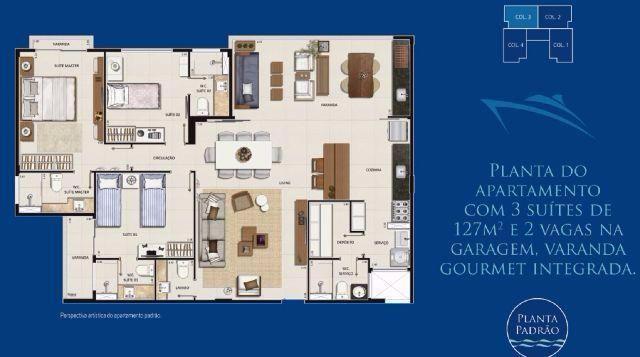 Aquaville Tarumã / 127 m² / 3 Dorms