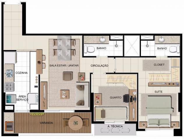 Everest Residencial / 2 Dormitórios / Entrada parcelada