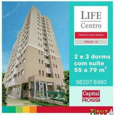 Life Centro - 2 Dorm.1 suíte 60m². Única unidade disponível de 2 Dorm. Faça uma visita