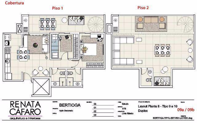 Cobertura Duplex, 3 Dormts.(3 Suites), de Frente p/ Praia, Alto Padrão, Centro-/SP