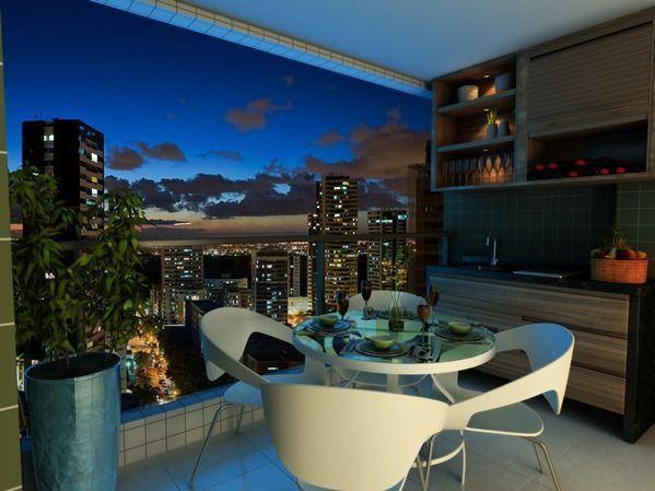 Apartamento em Boa Viagem. 3 Quartos, 105m², Varanda Gourmet. Edf Promenade Prince