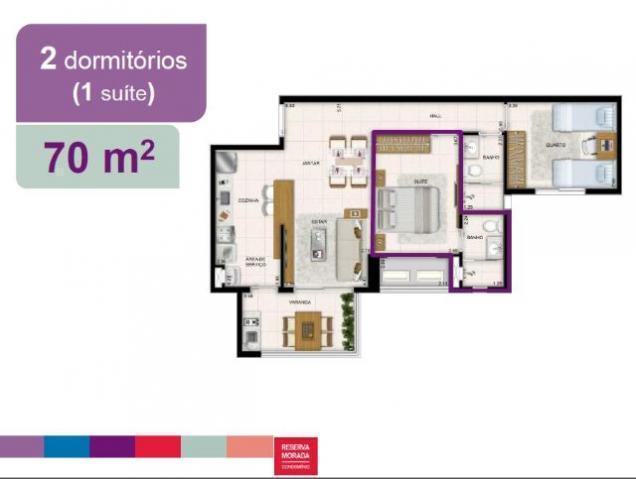 Reserva Morada - 5 anos sem pagar taxa de condomínio - 2 a 3 dorm.70m²/90m² -1 a 2 suítes