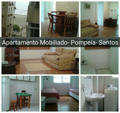 Apartamento Mobiliado 2 dormitorios na Pompeia em Santos