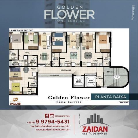 Apartamento no Golden Flower Home Service, com 30m²