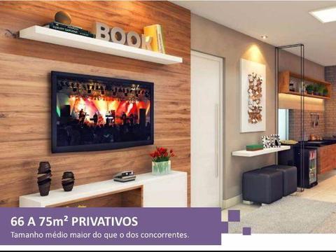 L42 - Apartamento em Itaparica, 2Q com suíte perto da entrega