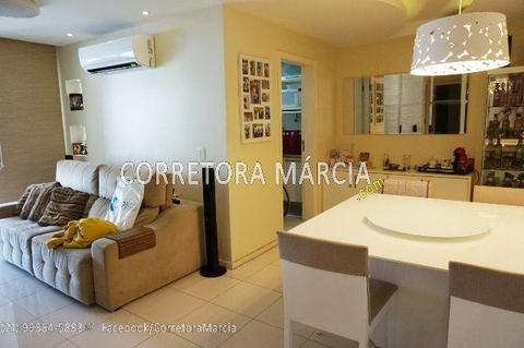 Front Lake, Condomínio Rio2, Mobiliado, 2 quartos, suite, Varanda Gourmet, 83m2, Lindo