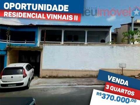 Casa duplex com 3 quartos e 3 suítes no Residencial Vinhais II