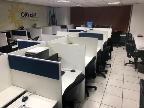 Coworking área para call center totalmente montado com mobiliário !