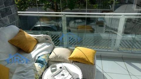 Edifício caribe apartamento com 3 dormitórios à venda, 100 m² por  - balneário c