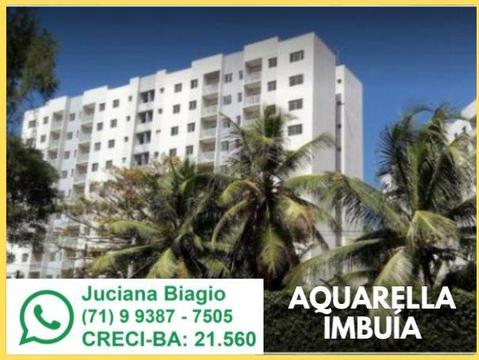 Apartamento 3 quartos com suíte e varanda no Imbuí - Aquarella Imbuí