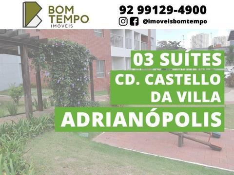 Castello da Villa | 03 suítes | Vila Municipal | Andar Alto | Lindo apartamento nascente